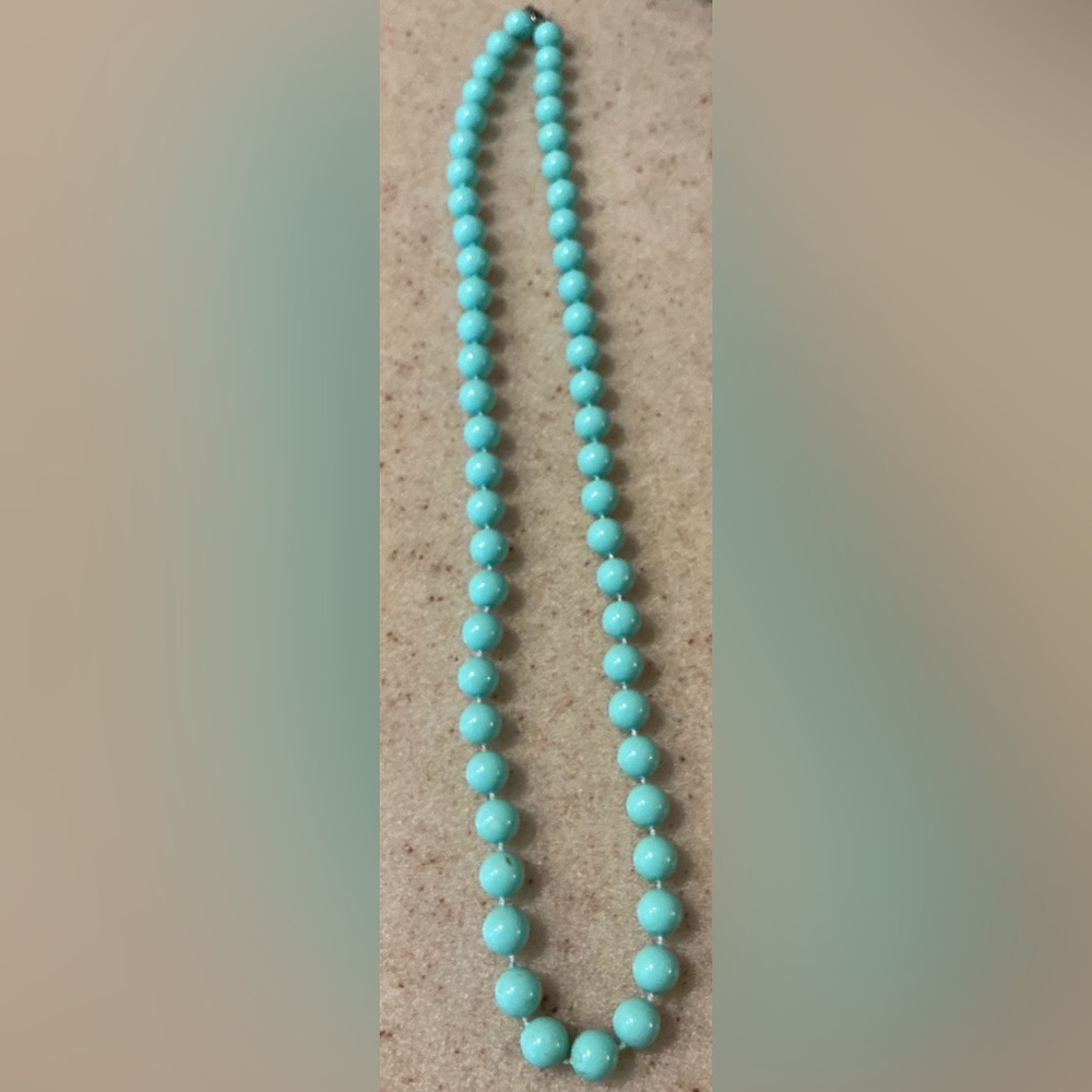 Blue and Silver Beaded Necklace Timeless Jewelry